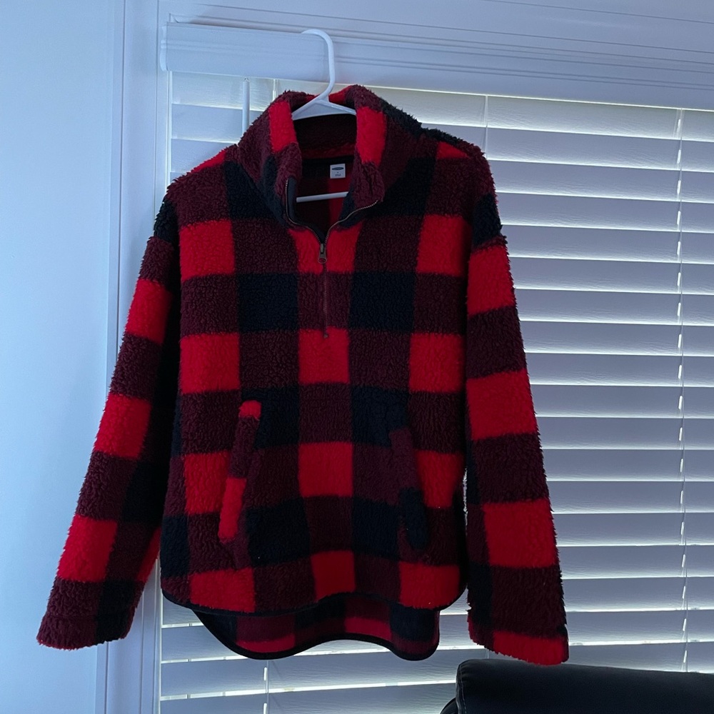 Flannel Fluffy Sweatshirt